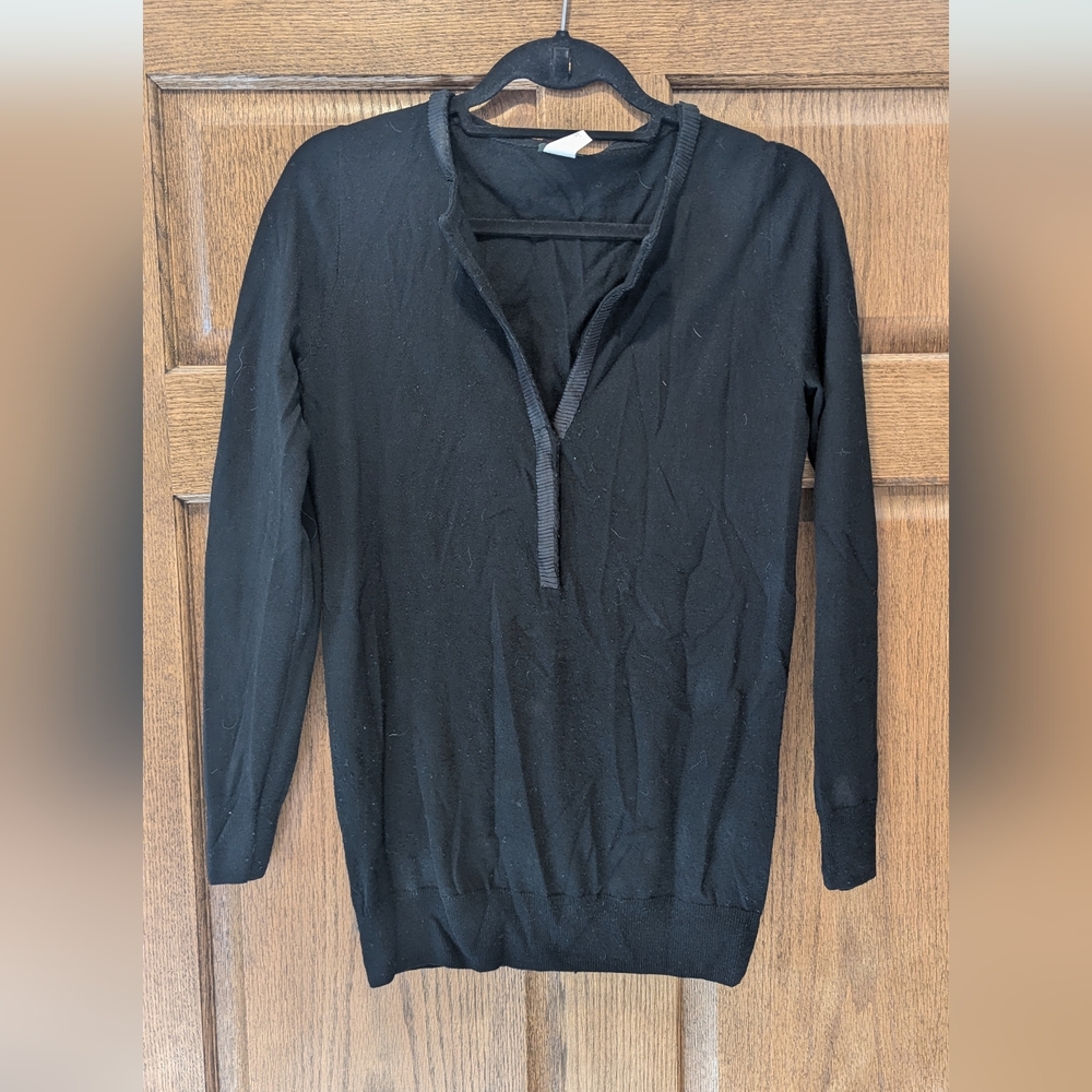 J Crew Women's Black Sweater- Small